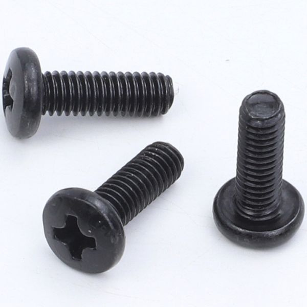 M3,M5,M6, M8 Black Cross Recessed Pan Head Screw Blunt Point Type for Solar