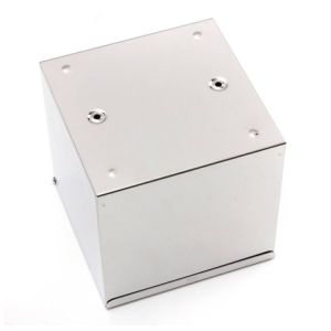 Cube Finished Ss Toilet Roll Storage Box Desktop Tissue Box Holders