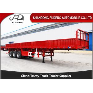 China Enclosed cargo side wall semi trailer 3 axles load 40 ton for sale on sale