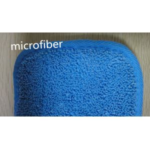 Cheap High absorption Microfiber Wet Mop Pads blue twisting 13*47 polyester fabric 3mm sponge for sale