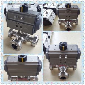 Single Action 90 Degree Pneumatic Actuator Pneumatic Ball Valve
