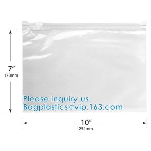 Biodegradable Slider Lock Bags, Compostable PLA Zipper Package, Corn Starch