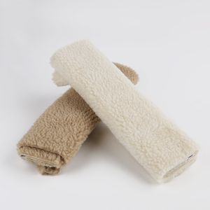 Tricot Knitted 100% Polyester BROG Sherpa Faux Lamb Fur Fabric for Garments