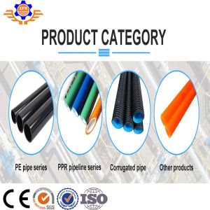 PPR PERT PE Pipe Extrusion Line Cool And Hot Water Pipe Single Screw Extruder