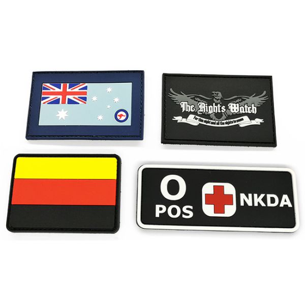 Morale Embossed PVC Rubber Patch Round Polyvinyl Chloride Material