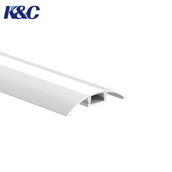 Quality K18 LED Strip Aluminium Profile with W56.8*H11.2mm Size and 6063-T5 Aluminum Alloy for Surface Mount Lighting wholesale