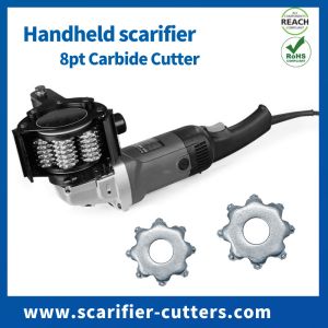 Handheld Concrete Metal Scarifier Planer 8pt Heads Cutters Complete Cages