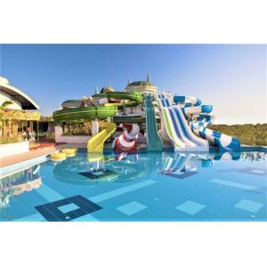 Fiberglass kiddie fun slide Amusement Aqua Water Park Swim Toy Pool Rides