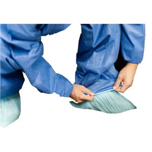 Type 5/6 Dark Blue SMS Protective Coverall With Hood