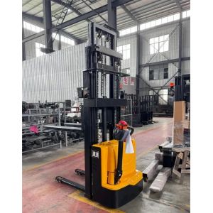 Compact Size Electric Pallet Stacker with Adjustable Cab and 1 Year Warranty