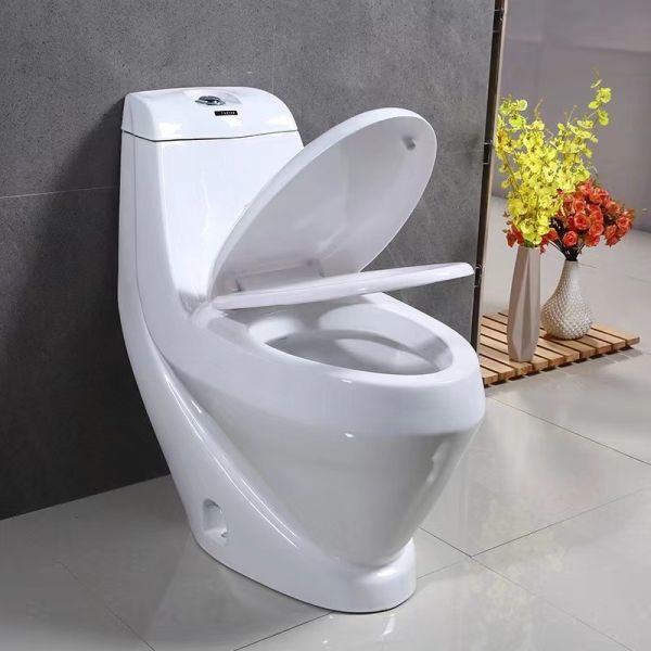 Factory Wholesale Bathroom Floor Mounted 4inches outlet 250/300mm Roughing-in Ceramic Washdown One-piece Toilet