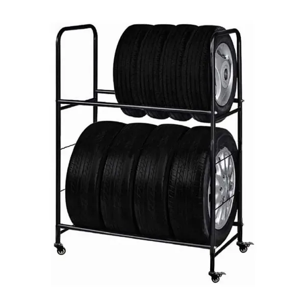 Metal Garage Tire Storage Rack Custom Heavy Duty Corrosion Protection