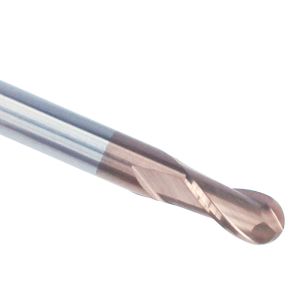 1mm 3mm 4mm ball nose end mill cutter for stainless steel double flute TiSiN