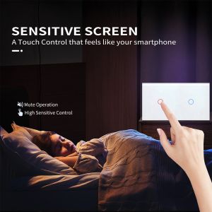 157 TYPE EU AU Standard Touch Light Switch 2 Gang Smart Home Switches 60Hz