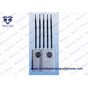 5 Antenna Cellphone Wifi Signal Jammer With Outer Detachable Power Supply