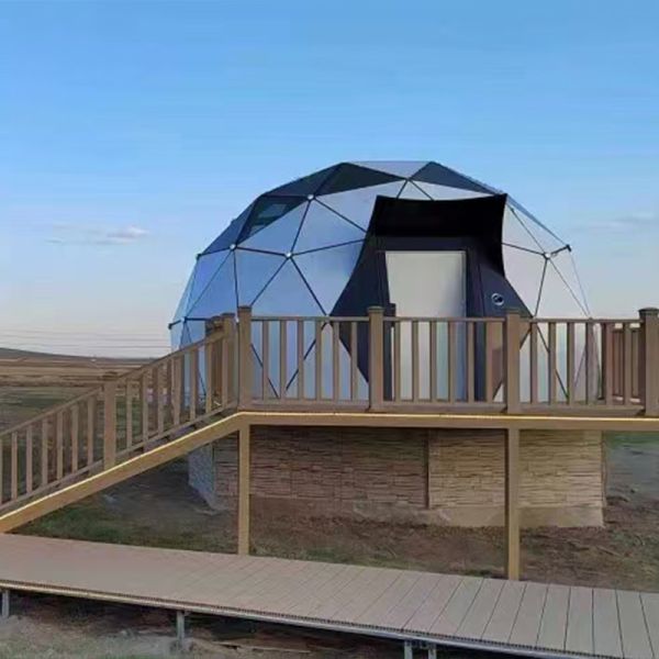 Double Deck Space Capsule House 13.6㎡ with 360° Panoramic Windows