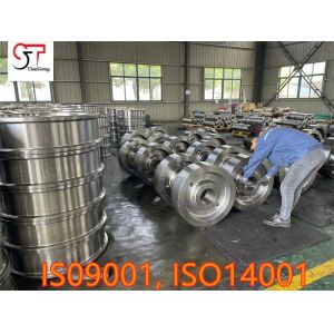 Customized Free Forged Crane Wheel Hub For Heavy Duty Port