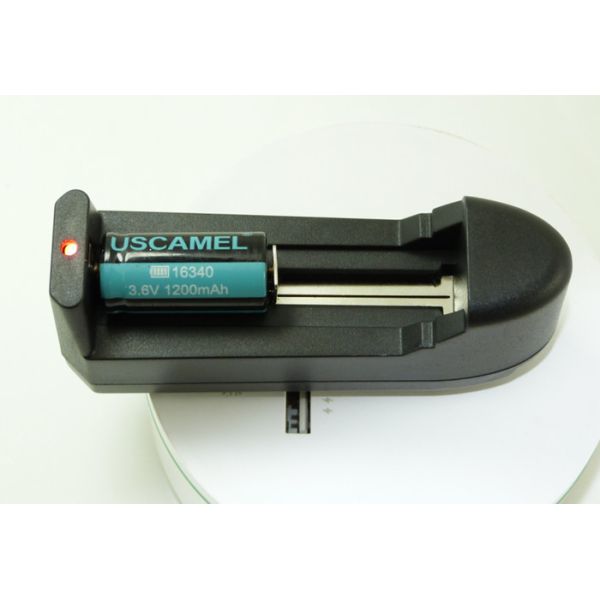 Quality Flashlight Rechargeable Lithium Batteries And Charger 4.2V300mA Output Voltage wholesale