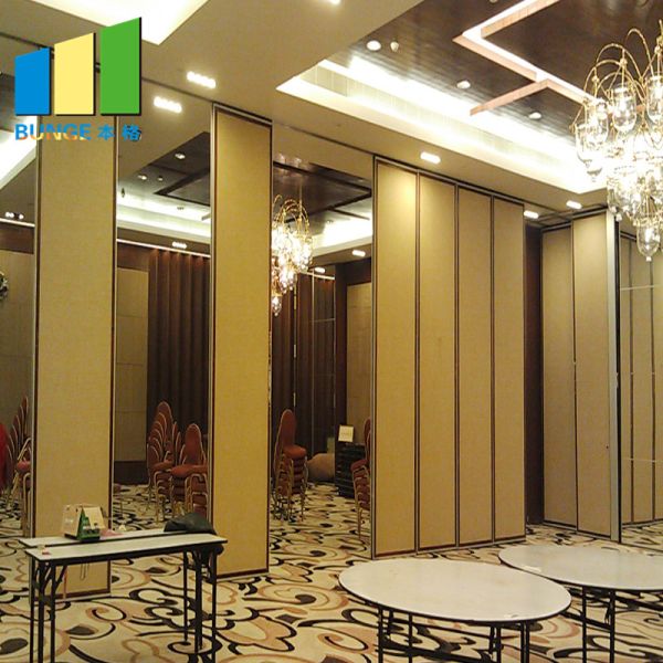 Five Star Hotel Acoustic Room Divider Sound Insulation Foldable Sliding Partition