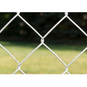 4mm Diameter Galvanized Chain Link Fence Corrosion Resistant Elastic Safety