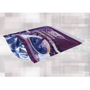 China Colorful Printed Plastic Aluminum Foil Packaging Bags Compostable Zipper Side Gusset Flat Bottom on sale