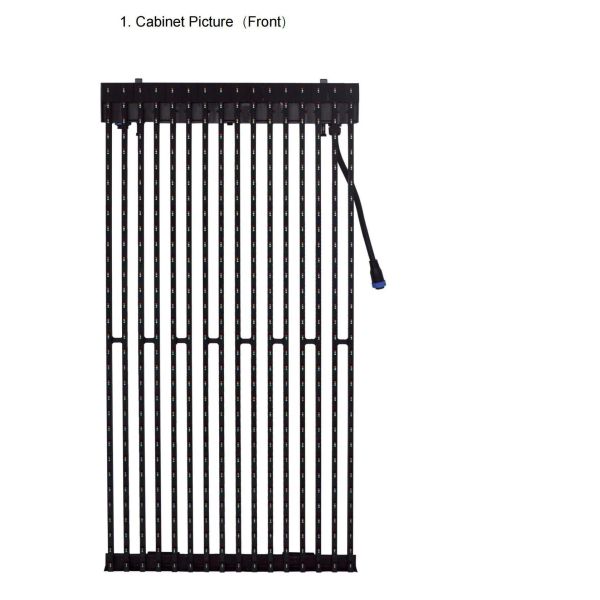 Outdoor LED Mesh Display with 8000nits High Brightness IP68 Waterproof and Lightweight Design