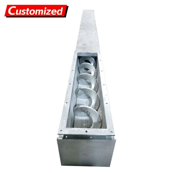 Custom Stainless Steel U-Shaped Screw Feeder Shaftless Screw Conveyor Sludge
