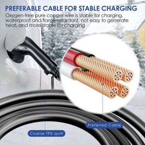 OCPP 1.6J Smart 22kw Three Phase Electric Car Charger FCC Black Tempered Glass
