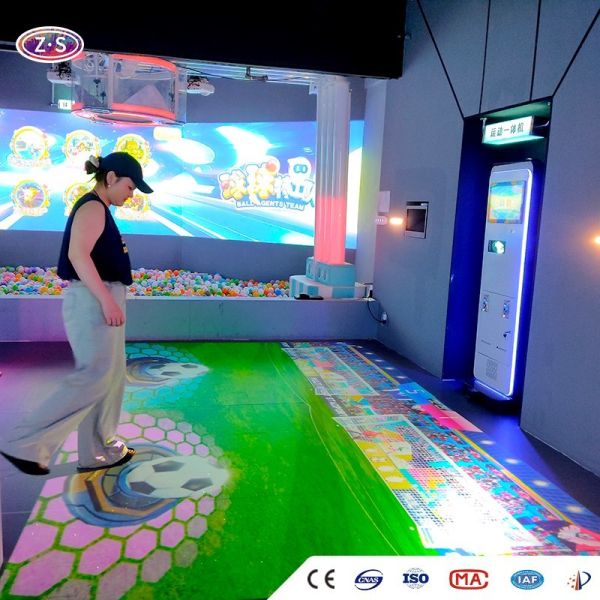 Quality Interactive Learning Playground Compact Motion Sensing Floor Games Solution wholesale