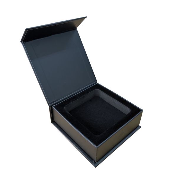 CMYK Handmade Recycled Printing Paper Magnetic Gift Box with Foam Insert For