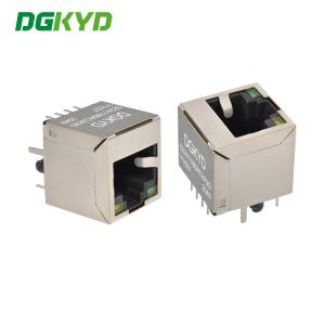 Cheap 180 Degree Direct Insertion RJ45 8P8C Connector With Light But Without Filter Network Interface DGKYD52241188AC2A3DY1027 for sale
