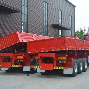 3-Axles Tipping Coal Mine Transportation Semi Trailer Engineered For Efficient