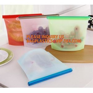 Reusable Silicone Food Storage Bag Washable Silicone Fresh Bag for Fruits