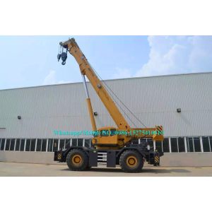 Hydraulic Rough Terrain Boom Truck Crane With Energy Saving Hydraulic System
