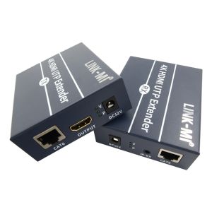 120m 4K HDMI Extender Over Cat6 Cat6e Cable With HDMI Loop Out IR Control