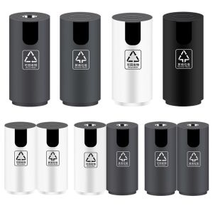 Hotel Lobby Stainless Steel Trash Can with Ashtray Hotel Elevator Corridor