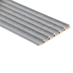 Slat Interiored Nano PVC Wood Effect Fluted Wall Panel Modern Design Style for