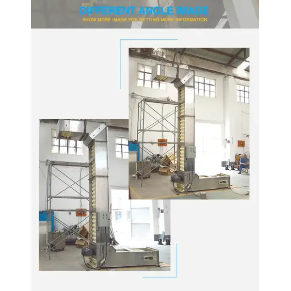 Coffee Bean Copra Almond Food Grade Bucket Elevator Vertical Conveyor