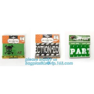 pe no adhesive fright tape halloween Caution Tape yellow warning tape,Custom