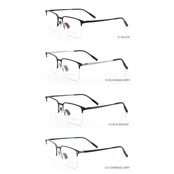 Ultra-Light Eyeglasses Frames Pure Titanium Glasses Frames Safety