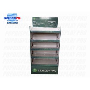 Custom Cardboard Floor Displays LED Lights Lightweight Paper For Christmas