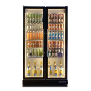 Fashion R404a Upright Beer Cooler Soft Drinks Display Wine Chiller