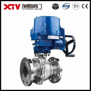 Cheap Electric Driving Mode Special Material Cast Steel Water Industrial Flanged Ball Valve for sale