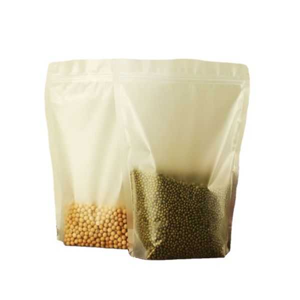 Quality Frosted Resealable Custom Mylar Bag Stand Up Pouch Custom Printing Nuts Oats Coffee Bean wholesale