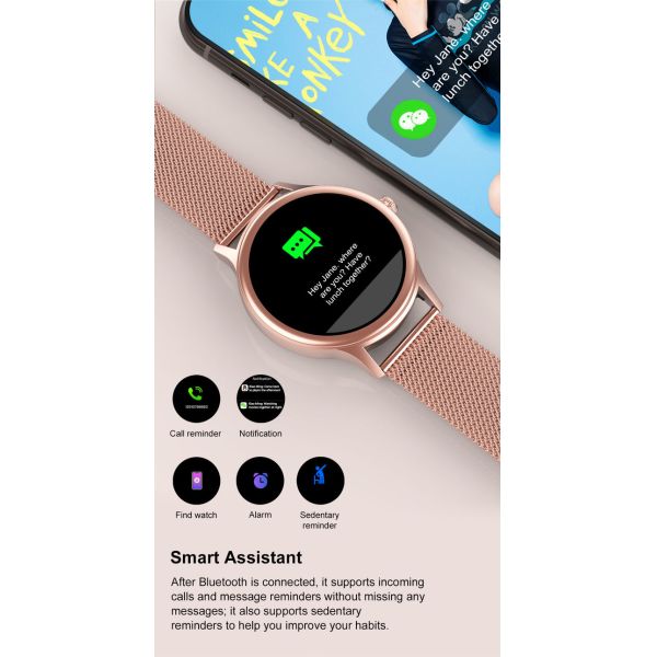 Men / Women Fitness Tracker DT66 Smart Watch 1 - 2 Hours Charging Time