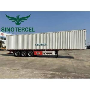 White Box Semi Trailer Cargo 18 Wheeler Container Customized