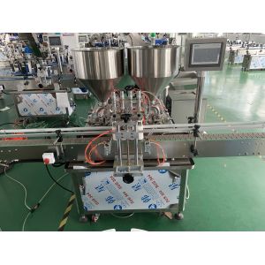 Pneumatic Paste Liquid Filling Machine 500BPH-800BPH Linear Motion Way