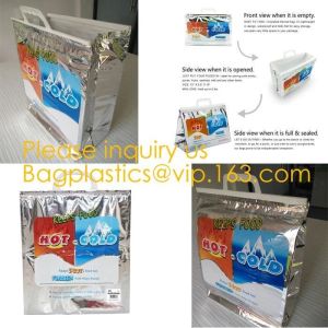 large aluminum foil material thermal insulate cooler bag,insulated jute cooler