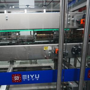 Fully Automatic Drop Type Wrap Around Case Packer with Mechanical Stretch for