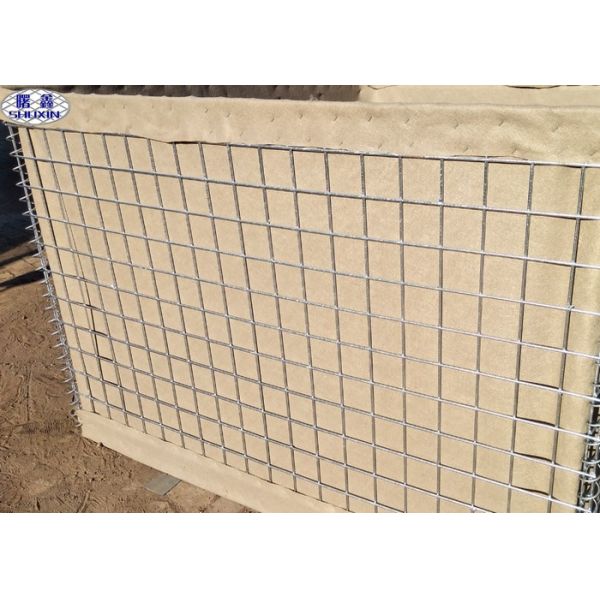 Heavy Military HESCO Barriers Container Zinc - Coating Welded Gabion